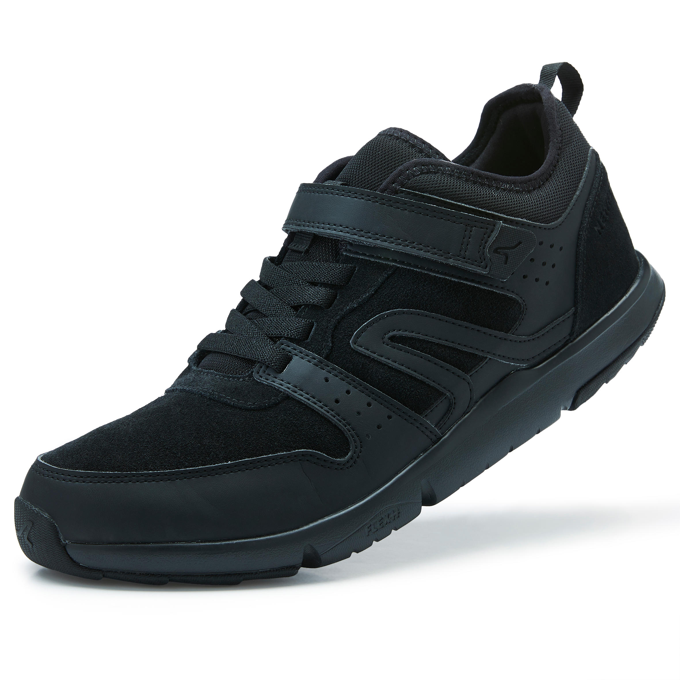 Actiwalk Easy Leather Men's Urban Walking Shoes - Black 12/14
