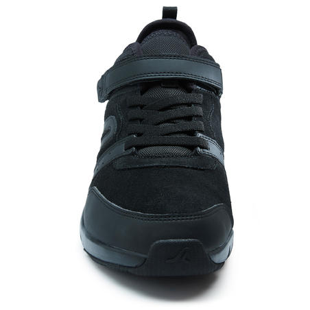 Кроссовки для активной ходьбы кожаные мужские Actiwalk Easy Leather чёрные