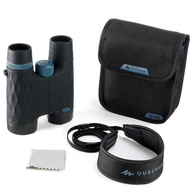Adult Hiking binoculars with adjustment - MH B560 - x12 magnification - Black
