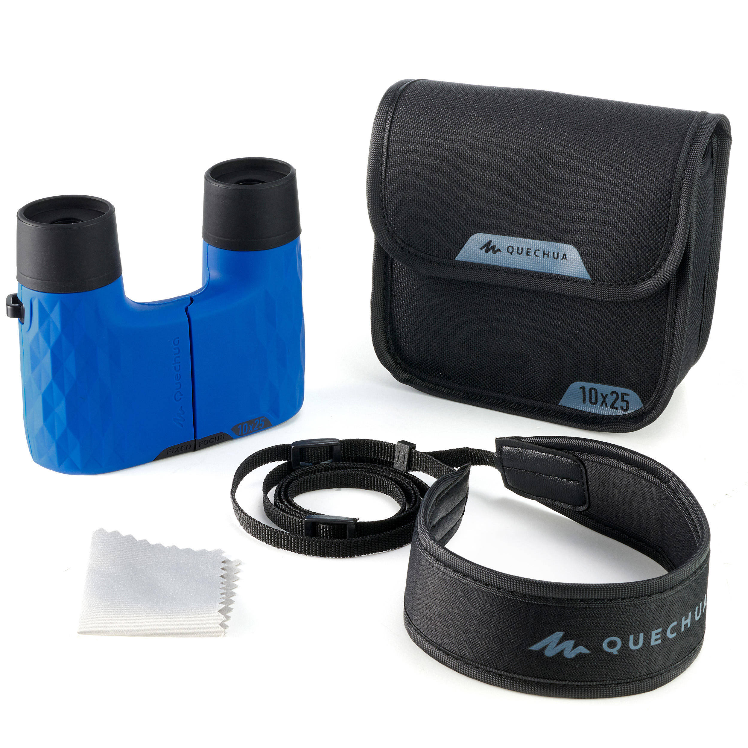 Adult Fixed Focus Hiking Binoculars - MH B140 - x10 Magnification - Blue -  4