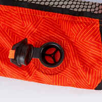 Fußballtor Air Kage mit integrierter Pumpe aufblasbar rot/orange