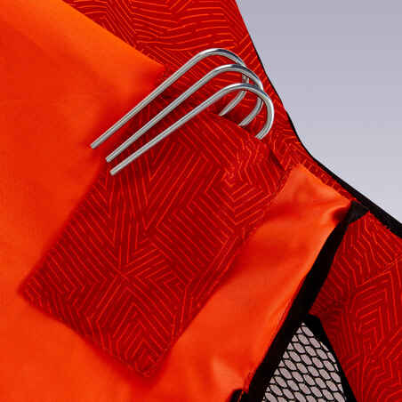 Inflatable Football Goal Air Kage Pump - Red/Orange
