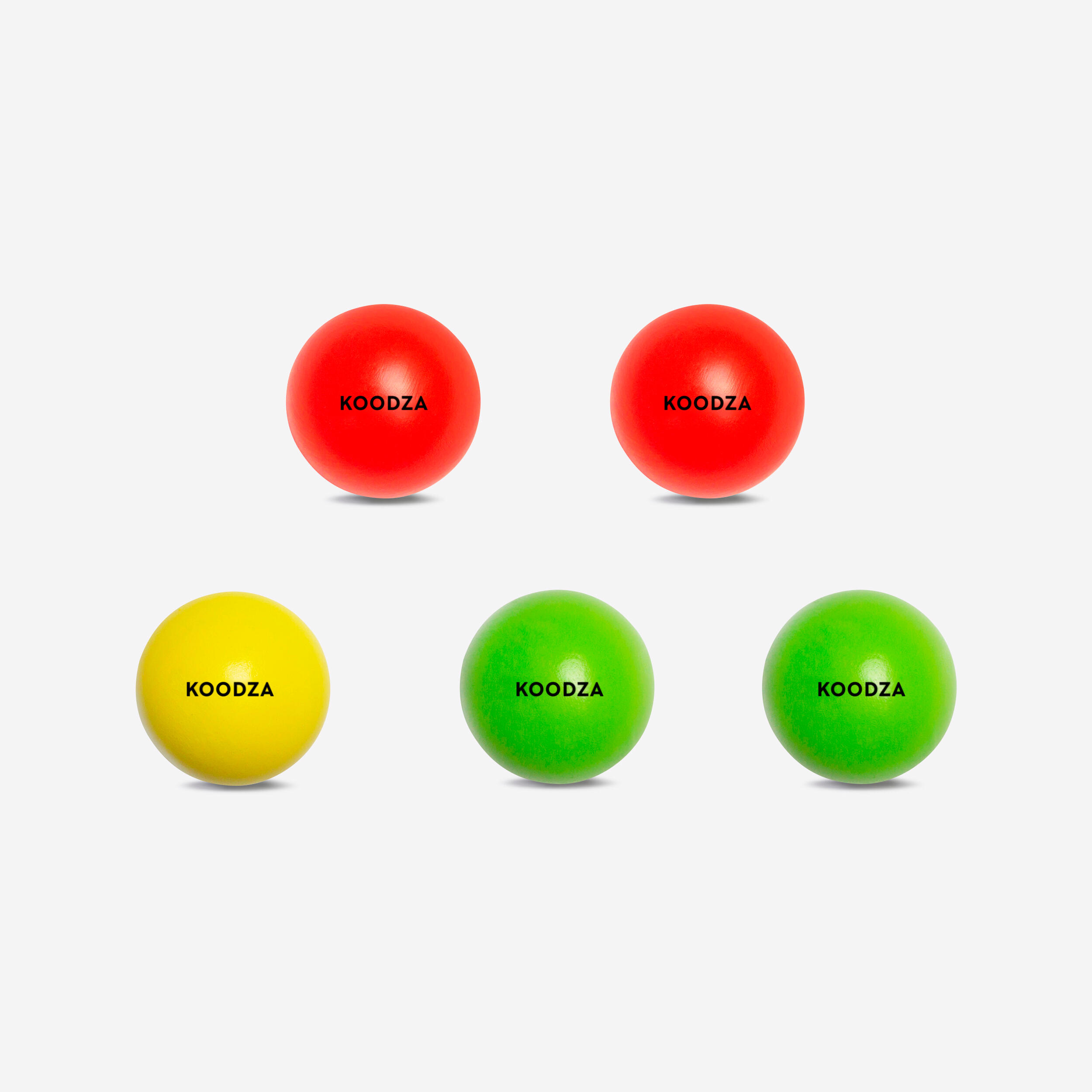 5 cochonnets de pétanque de compétition en buis - 4 couleurs - KOODZA
