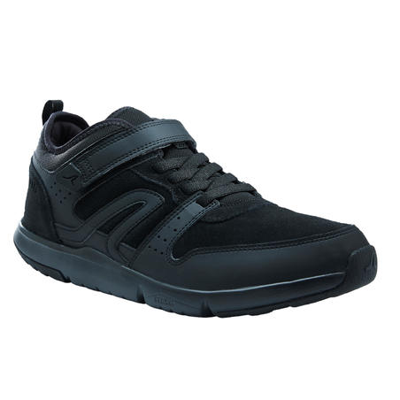 Chaussures cuir marche urbaine homme Actiwalk Easy Leather noir