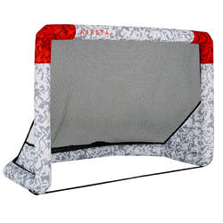 Porta calcio gonfiabile AIR KAGE bianco-rosso