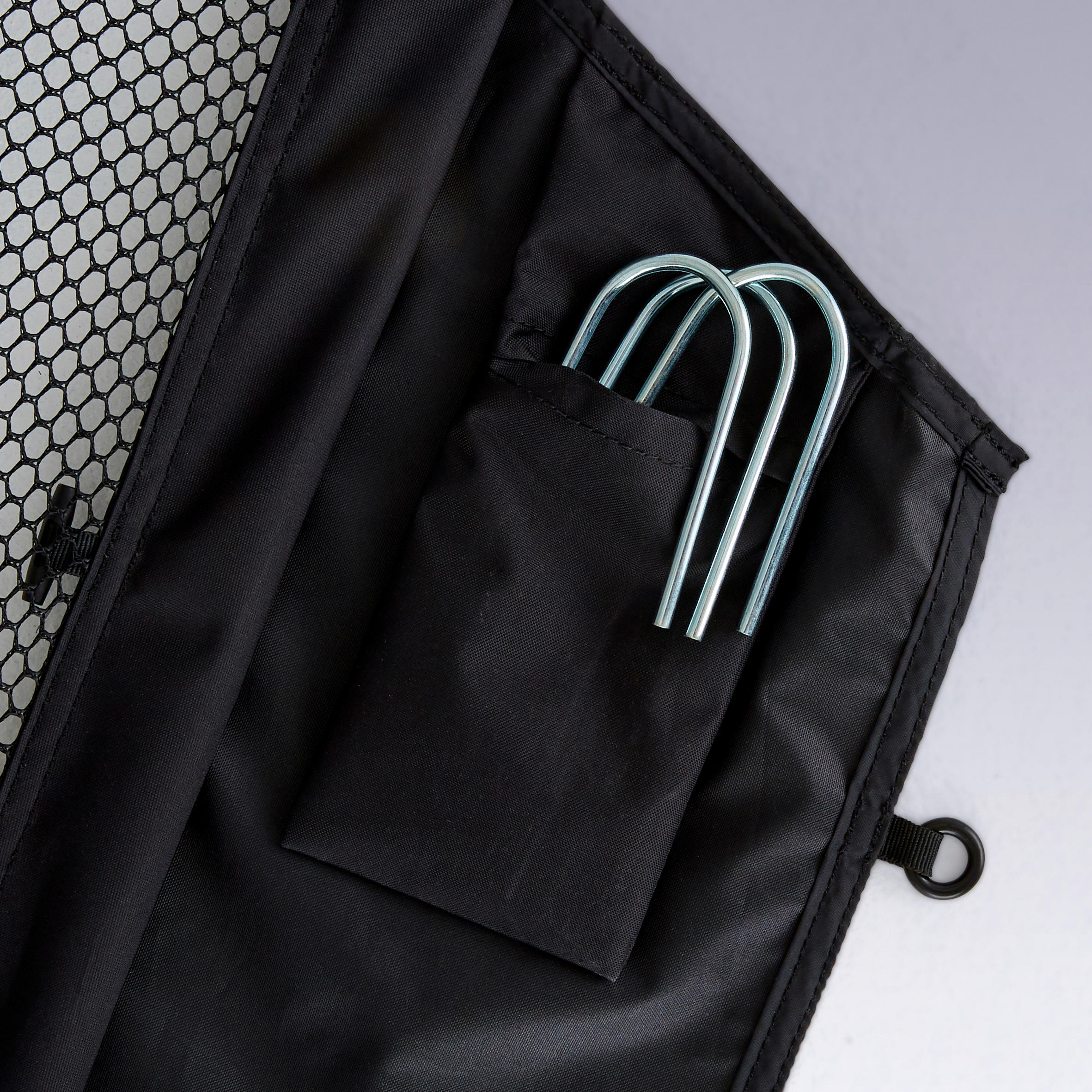 Size M Soccer Net - Black/Grey - KIPSTA