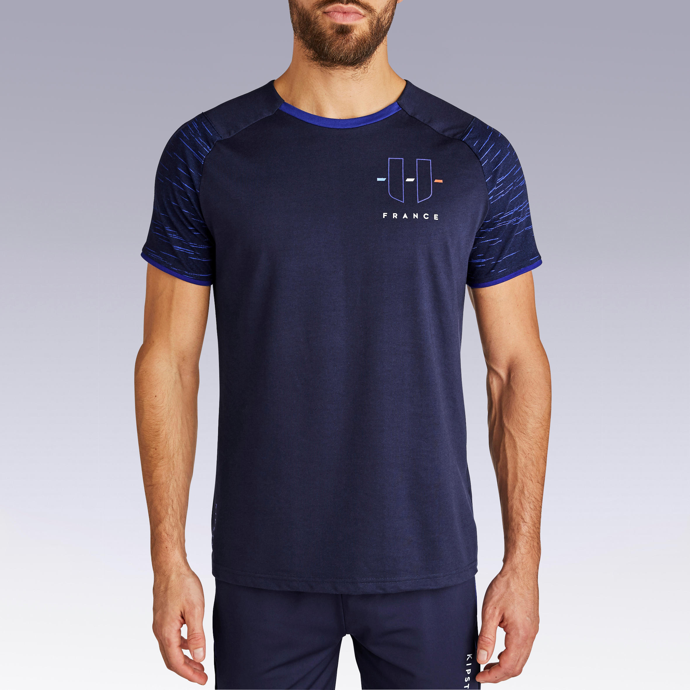 KIPSTA Camiseta de fútbol Francia Adulto Kipsta F100 2022 azul