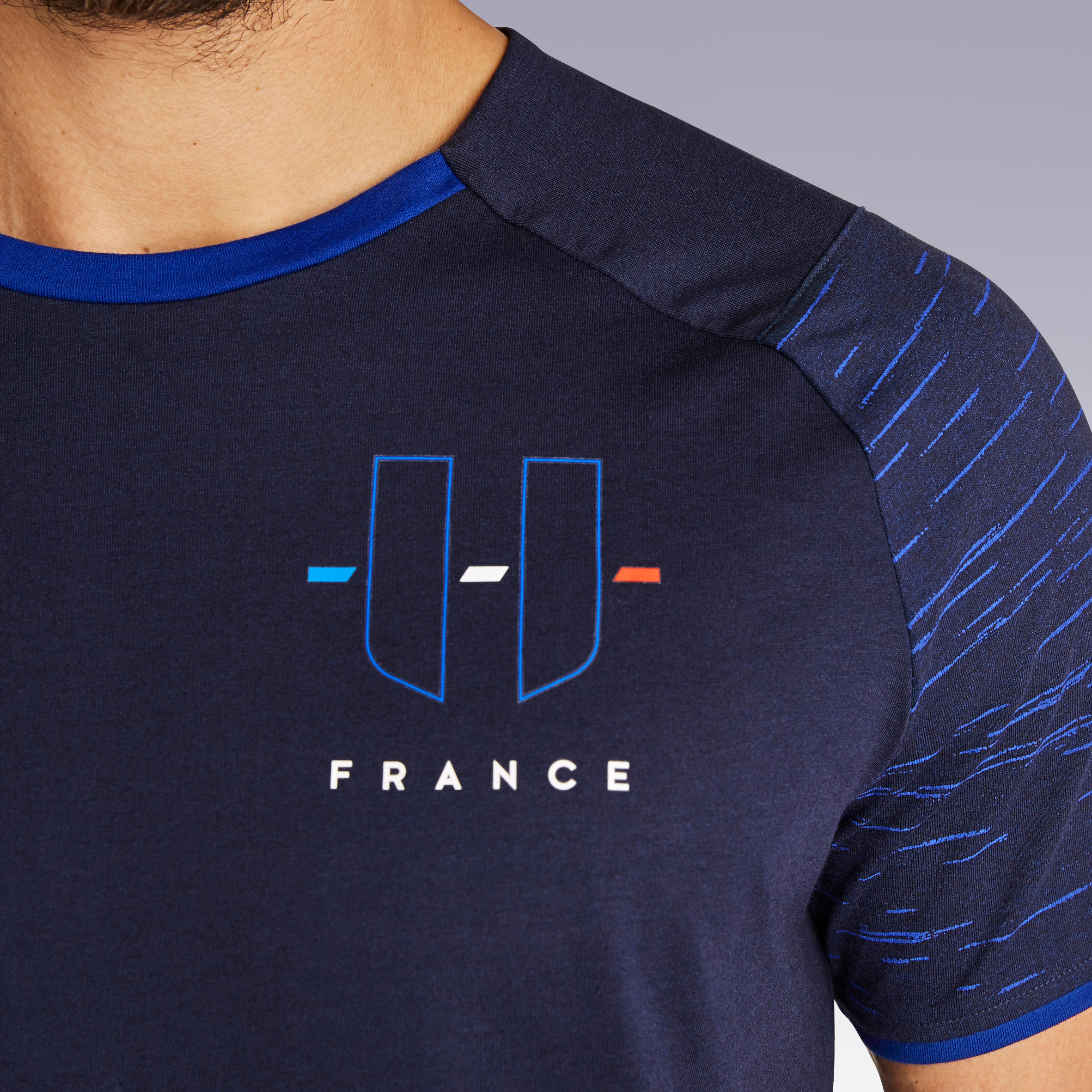 T-shirt de football adulte FF100 France 2024 5/8