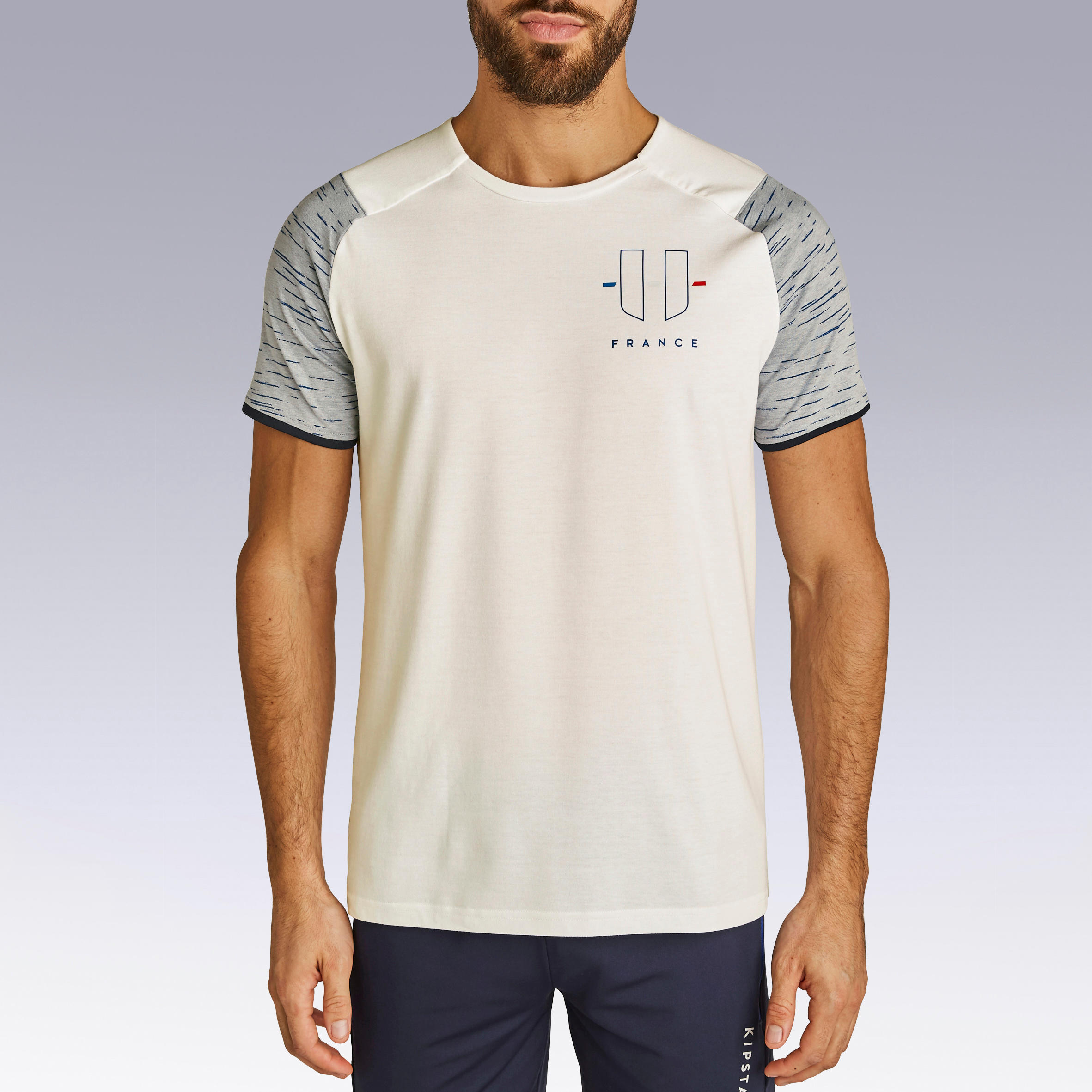 KIPSTA Futbalový dres pre dospelých FF100 Francúzsko vonku modrý 2XL · záber 4
