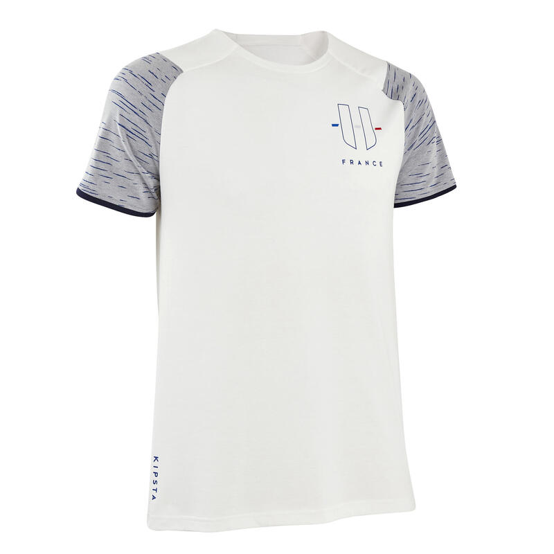 Camiseta Francia Kipsta FF100 adulto blanco