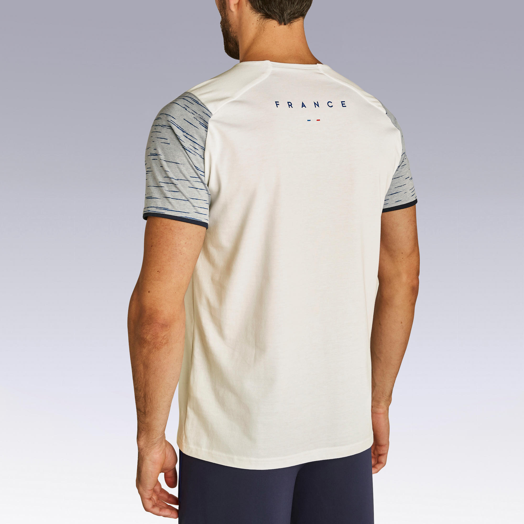 T shirt de football adulte FF100 France ext rieur 2022 KIPSTA