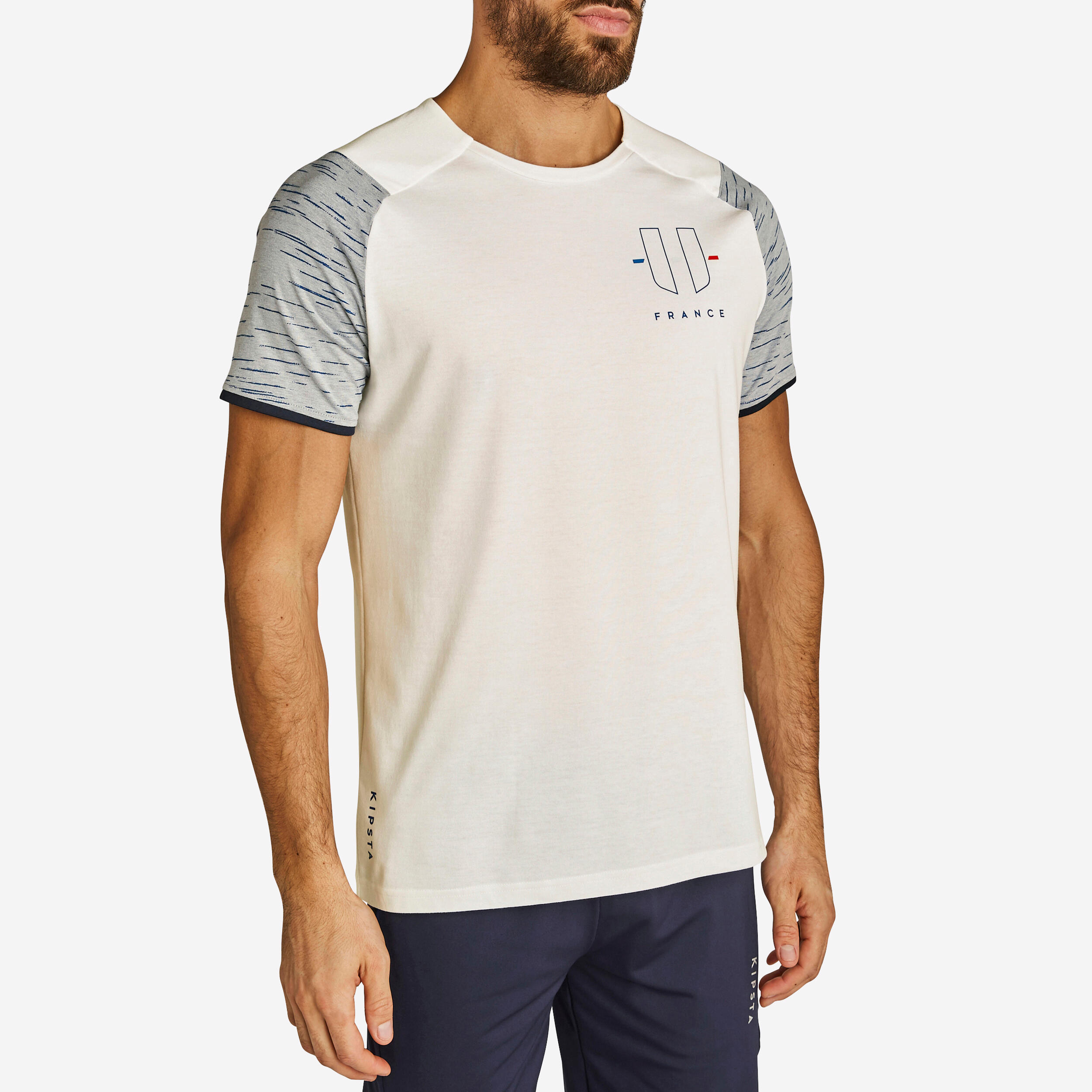 Kipsta - T-shirt De Football Adulte Ff100 France Extérieur 2024 - T-shirt Manches Courtes - Football / Futsal / Sepak - - 44l - Decathlon