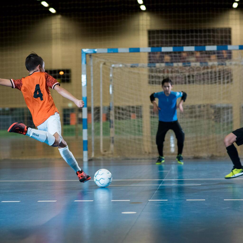 Fussball Futsalball Grösse 3 (58 cm) 350 - 390g - FS 900 weiss/blau