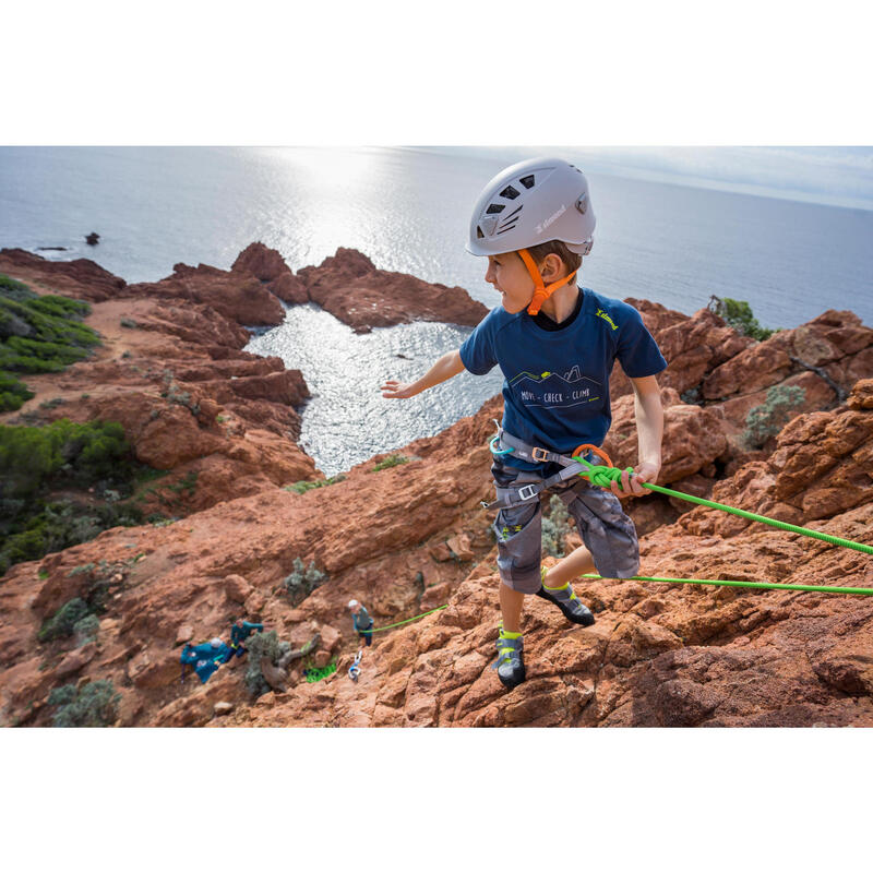 Pantalón corto de escalada y montaña Niños 7-15 años Simond Vertika gris