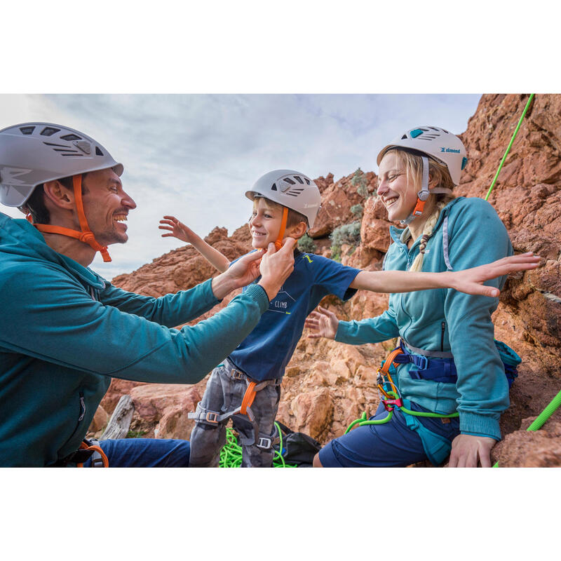 Chaqueta Polar de Escalada y Montaña Hombre Simond Vertika Verde Turquesa