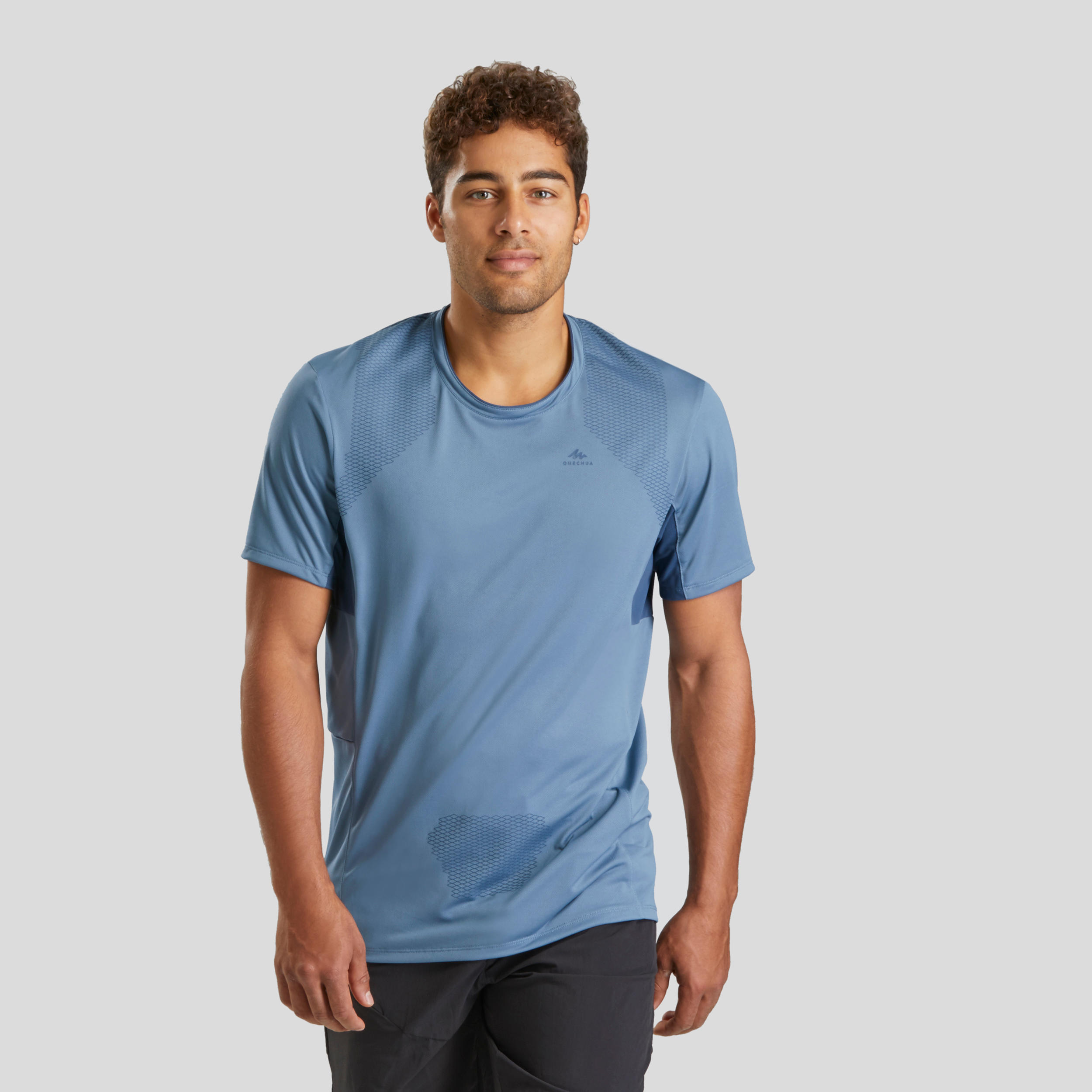 Men's Mountain hiking short-sleeved T-Shirt MH900 1/7