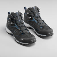 Crne vodootporne muške cipele za planinarenje MH100