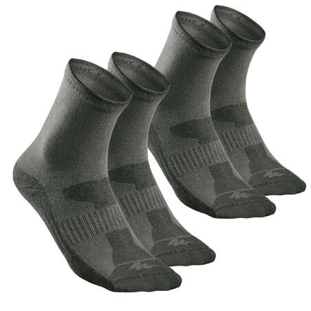 Chaussettes randonnée nature Khaki - NH100 - X 2 paires