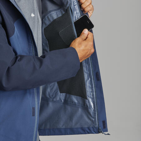 Muška vodootporna jakna za planinarenje MH150 - plava