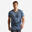 Pánské turistické tričko s krátkým rukávem MH 500 šedo-modré