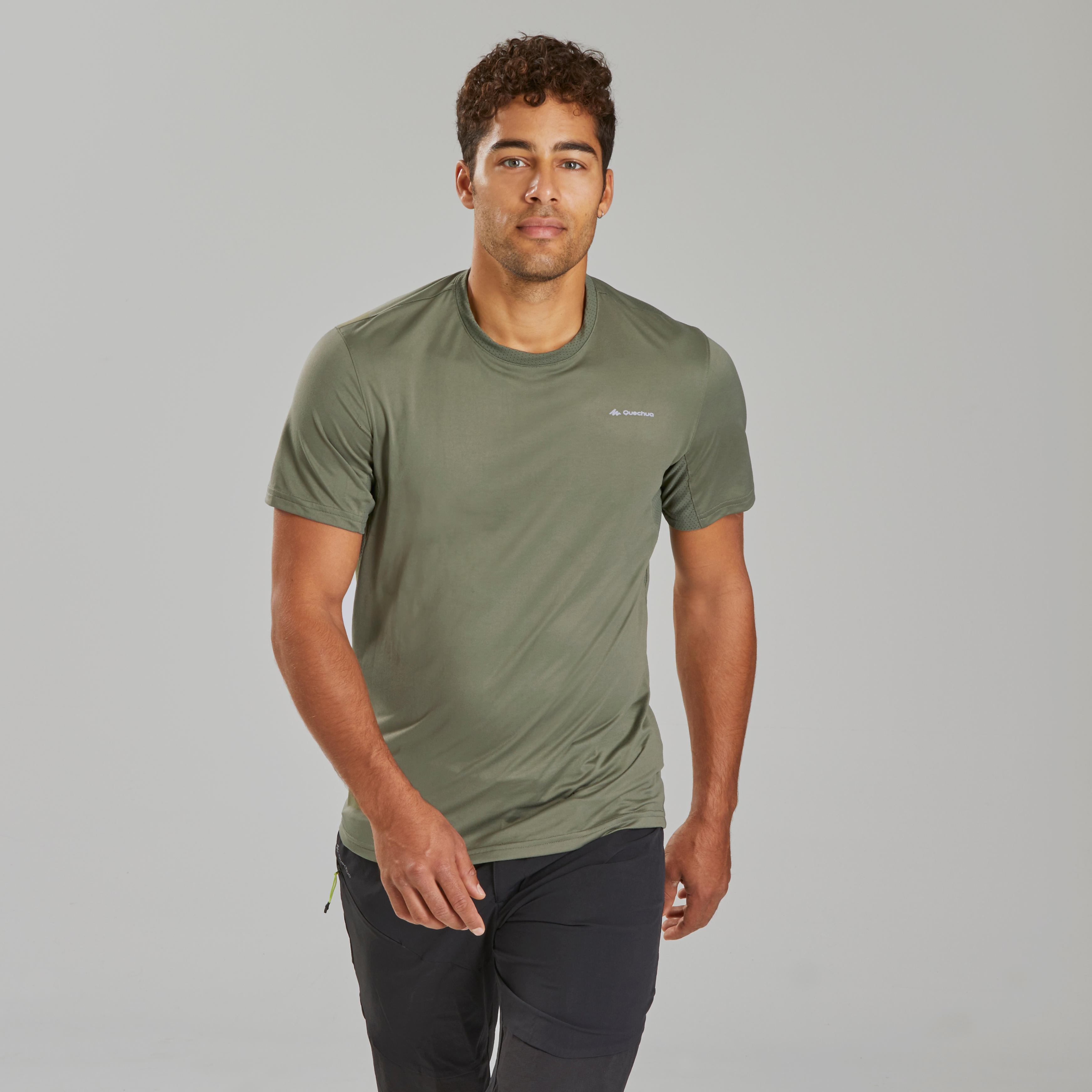 

Men' Mountain Walking Short-Sleeved T-Shirt MH100 -  By QUECHUA | Decathlon