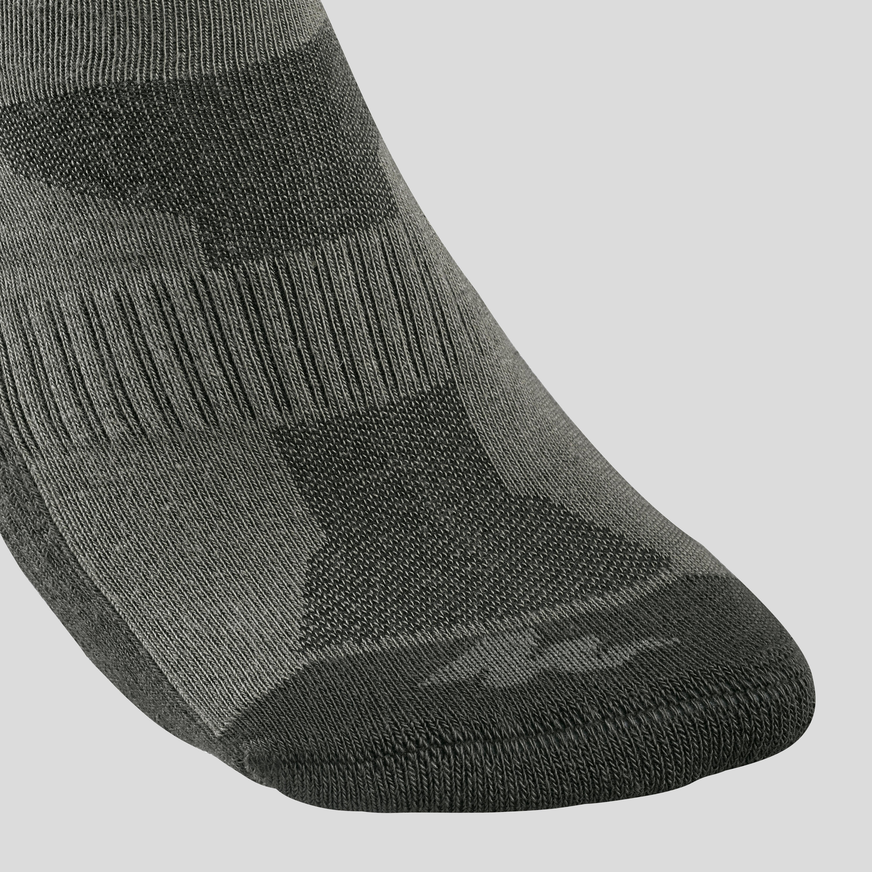 Chaussettes randonnée nature Khaki - NH100 - X 2 paires 6/6