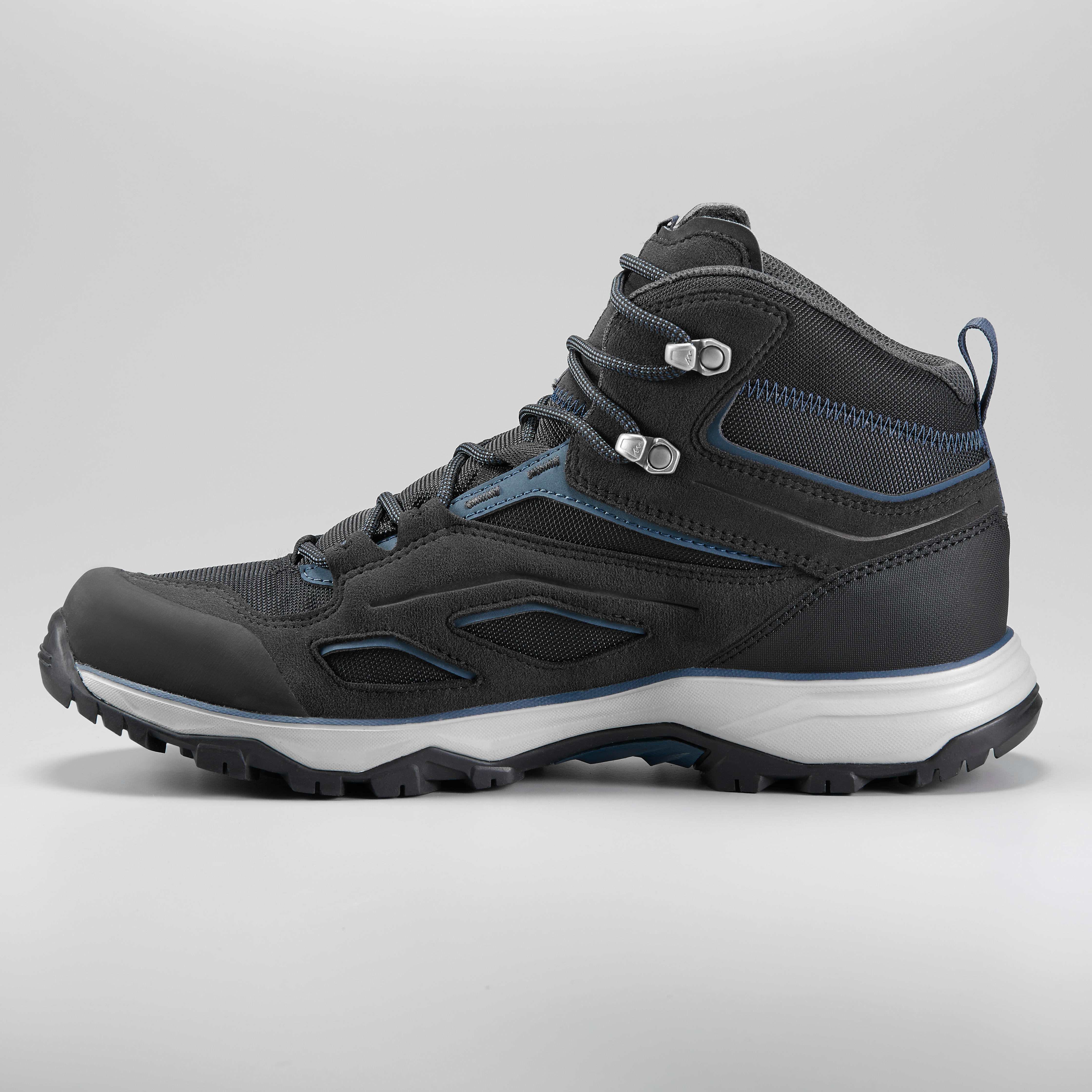 Men's Waterproof Hiking Shoes - MH 100 Black - QUECHUA