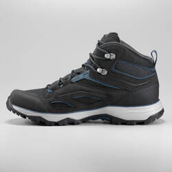 Men's Waterproof Mountain Walking Shoes - MH100 Mid - Black