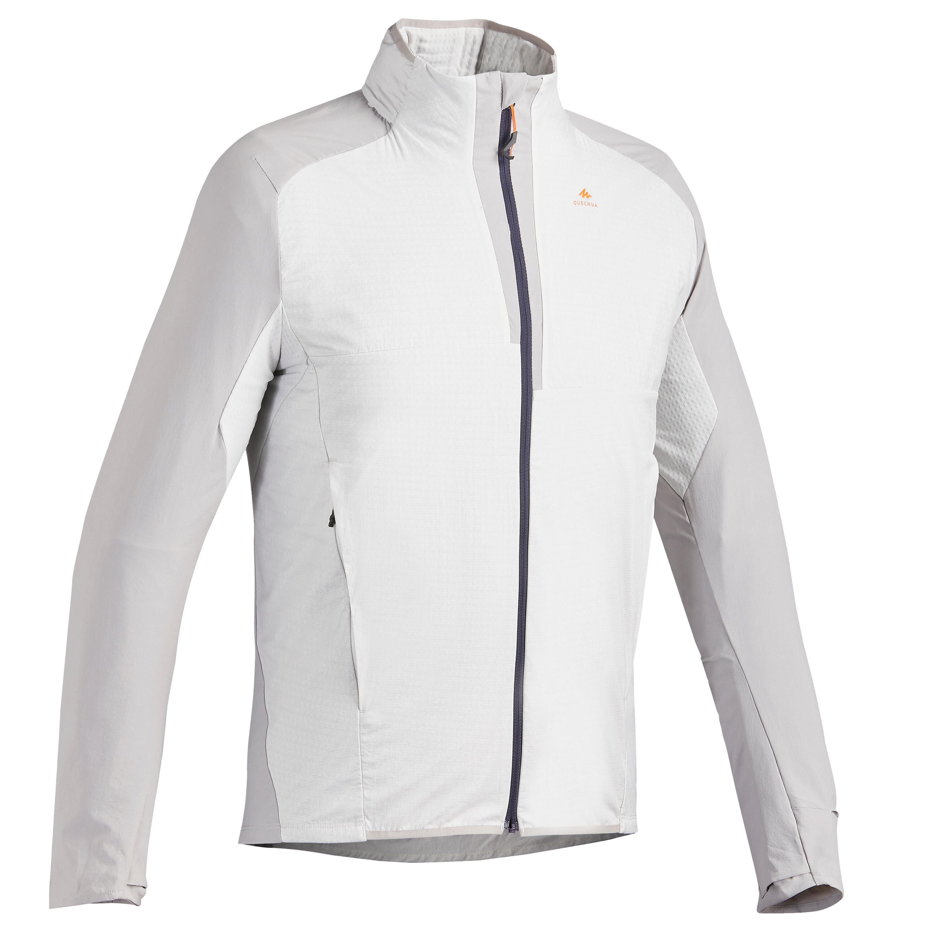 Men’s Warm Jacket For Fast Hiking FH 900 Hybrid - Light Grey 8/9