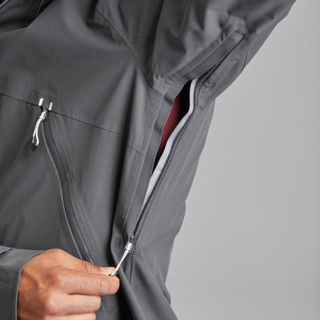 Куртка чоловіча MH500 для гірського туризму водонепроникна сіра