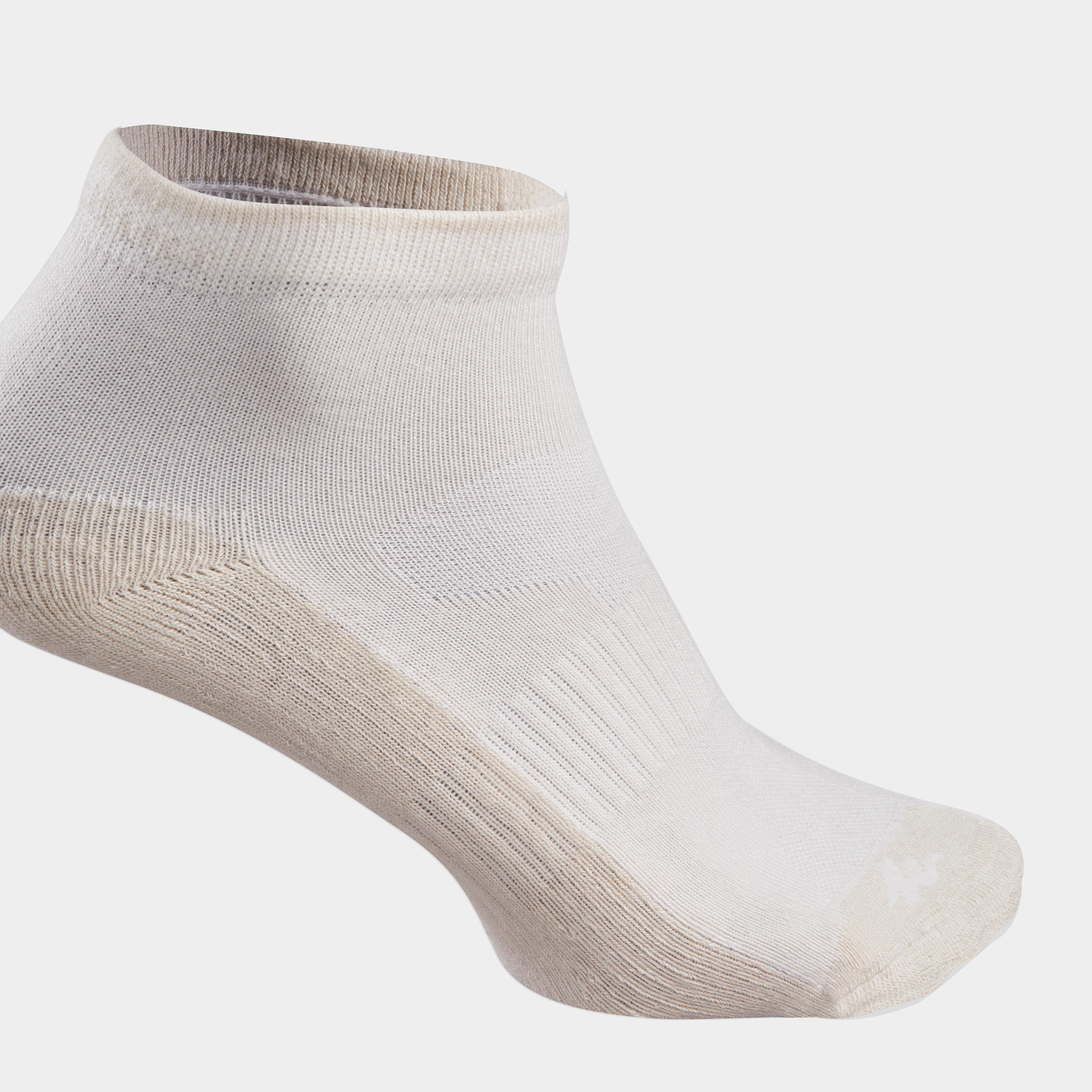 Country walking socks - NH 100 Mid - X 2 pairs - Linen 3/6