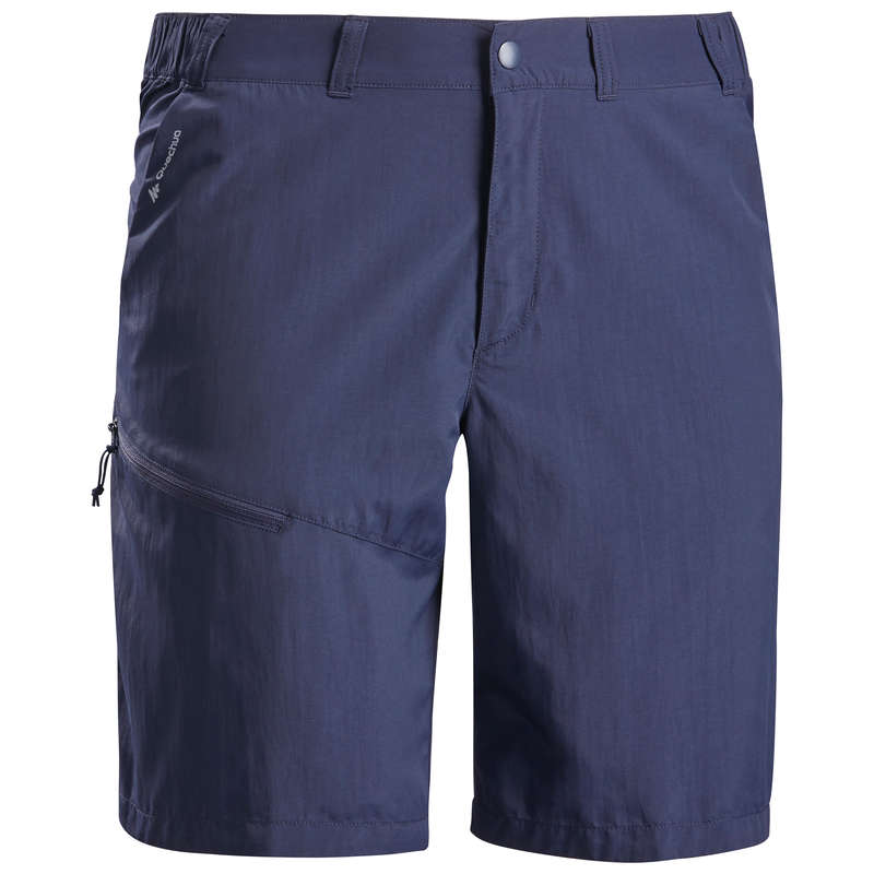 MEN MOUNT HIK SHORT, PANTACOURT WARM W Hiking - M Shorts MH100 - Navy blue QUECHUA - Hiking Clothes