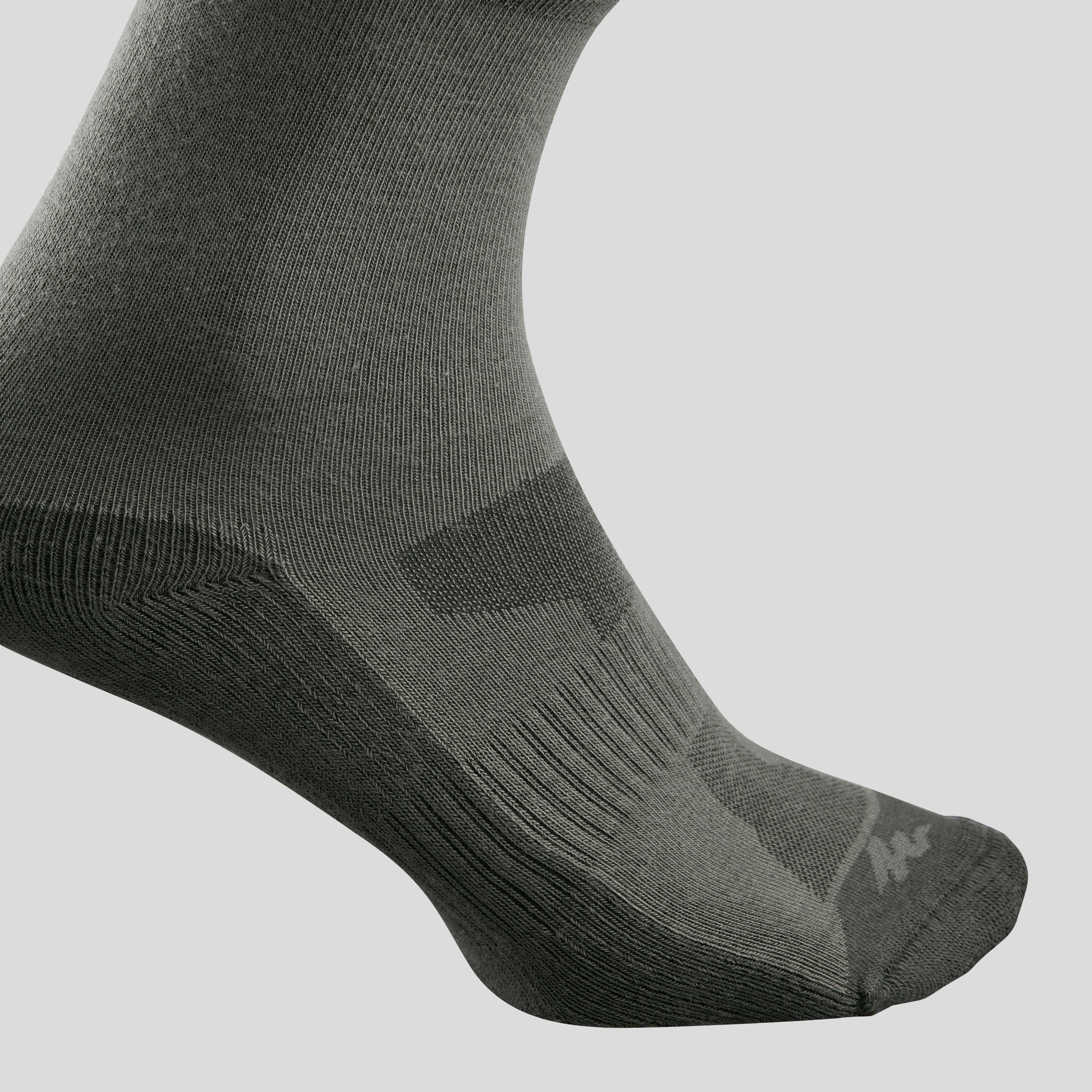 Chaussettes randonnée nature Khaki - NH100 - X 2 paires 5/6