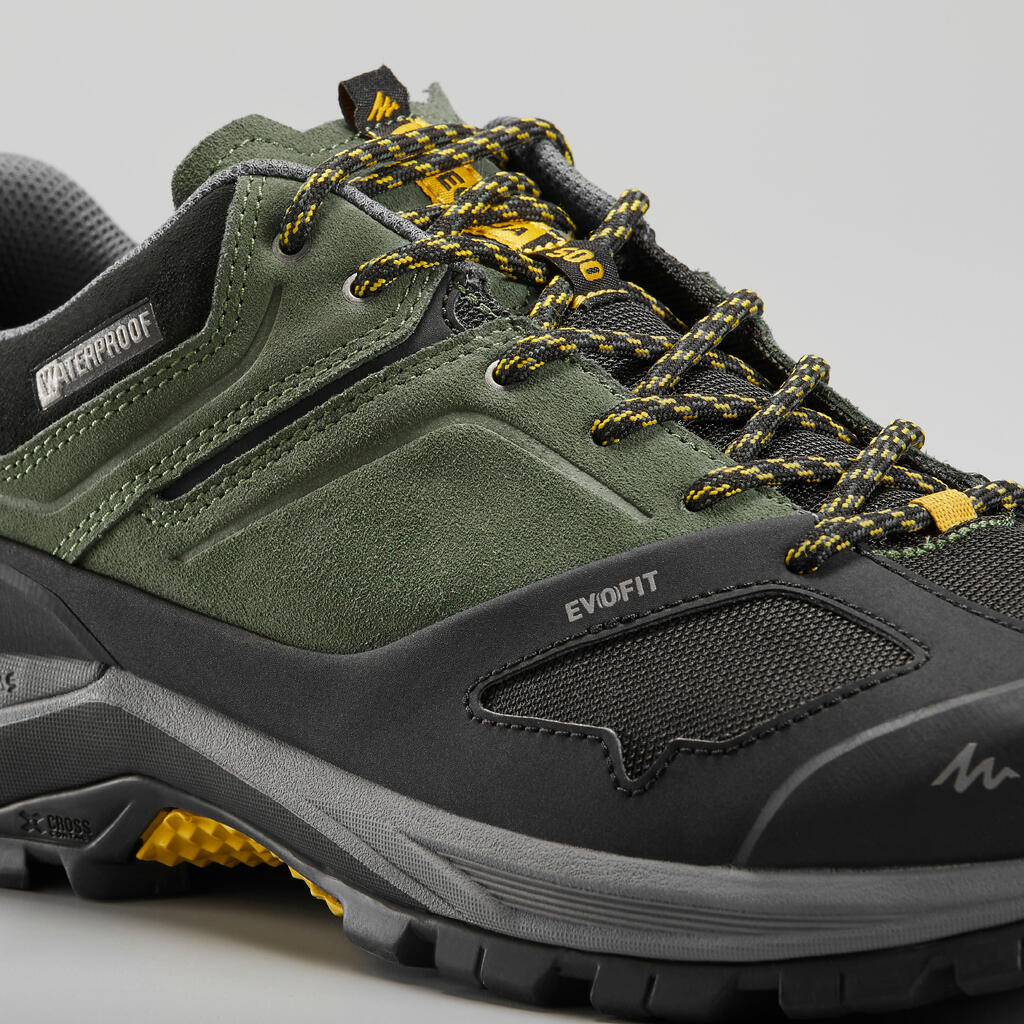 Men’s Mountain Walking Waterproof Shoes - MH500 - Khaki