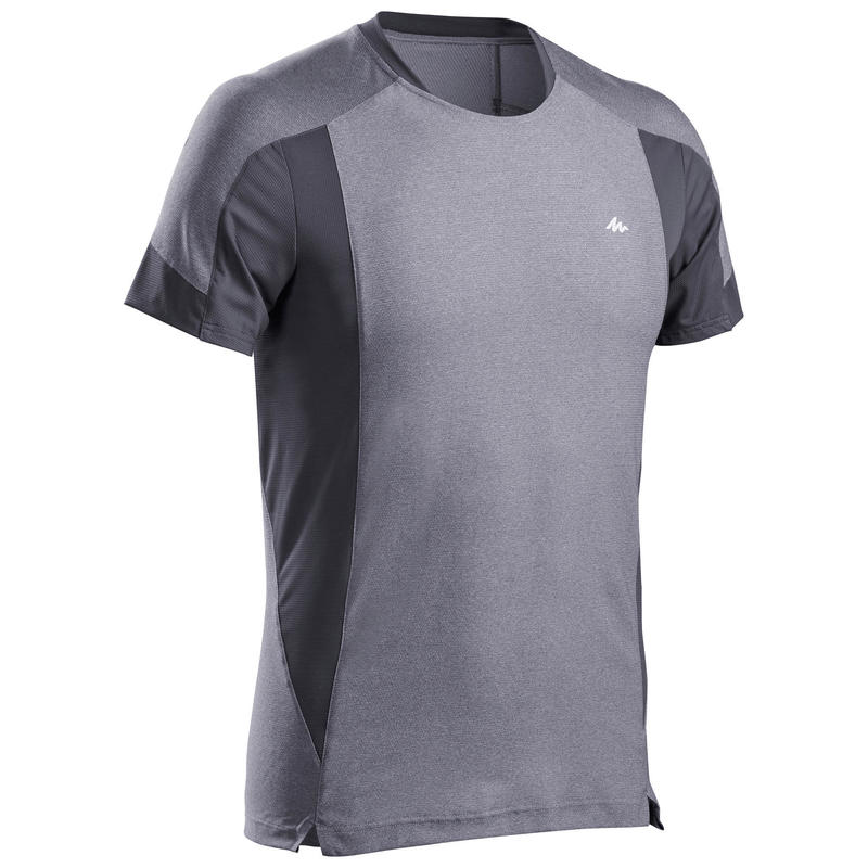 T-shirt de randonnée manches courtes en synthétique - Homme - MH500