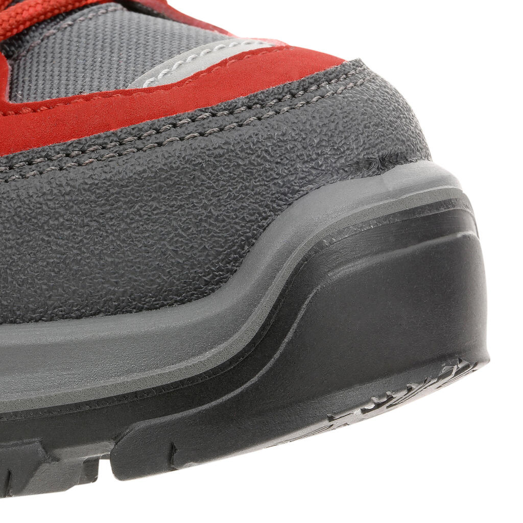 Wanderschuhe MH500 halbhoch wasserdicht Schnürung Kinder Gr. 28–38 violett