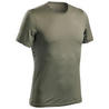 Men's Mountain Hiking short-sleeved T-Shirt - MH100- Khaki