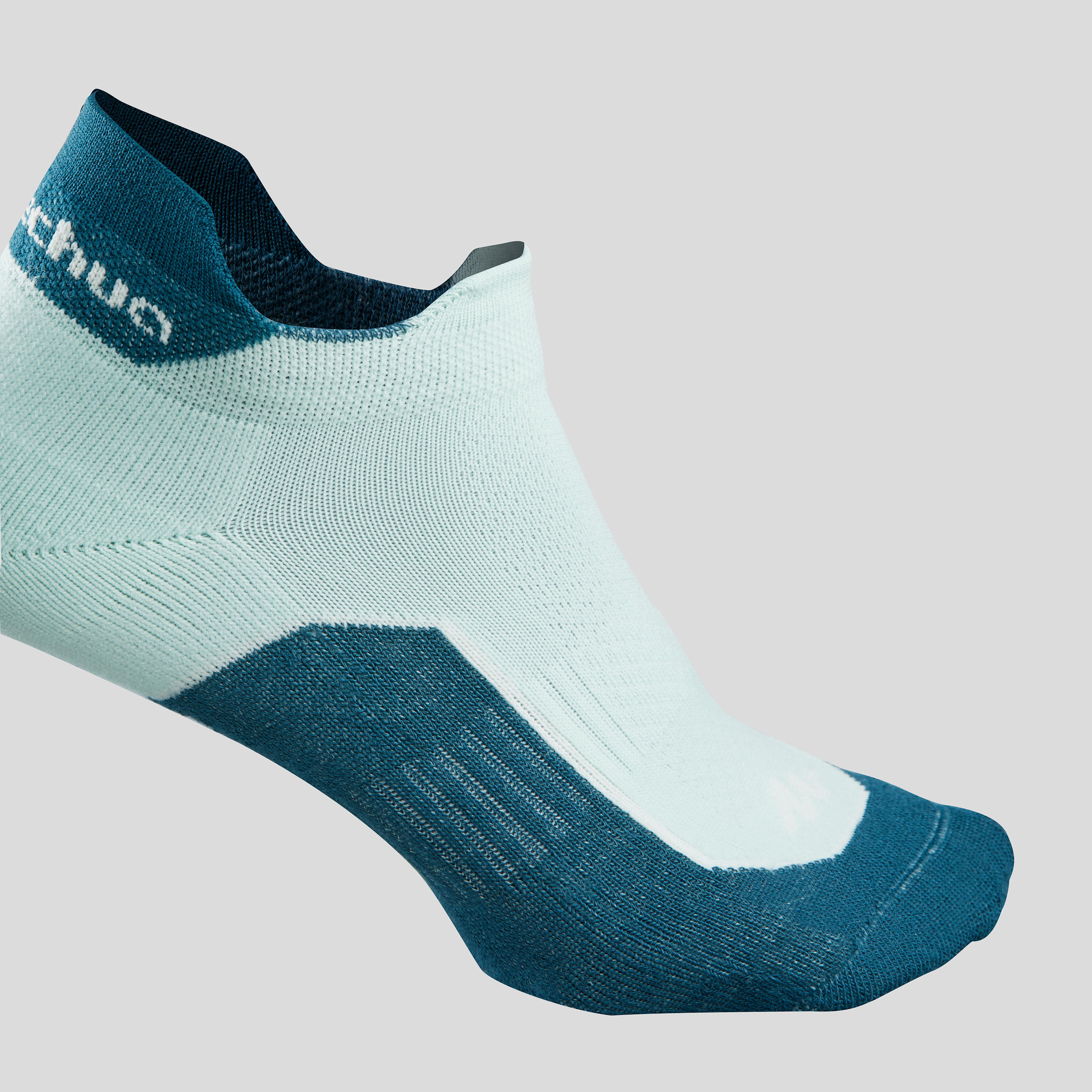 Country walking socks - NH500 Low - X2 pairs - green 5/6