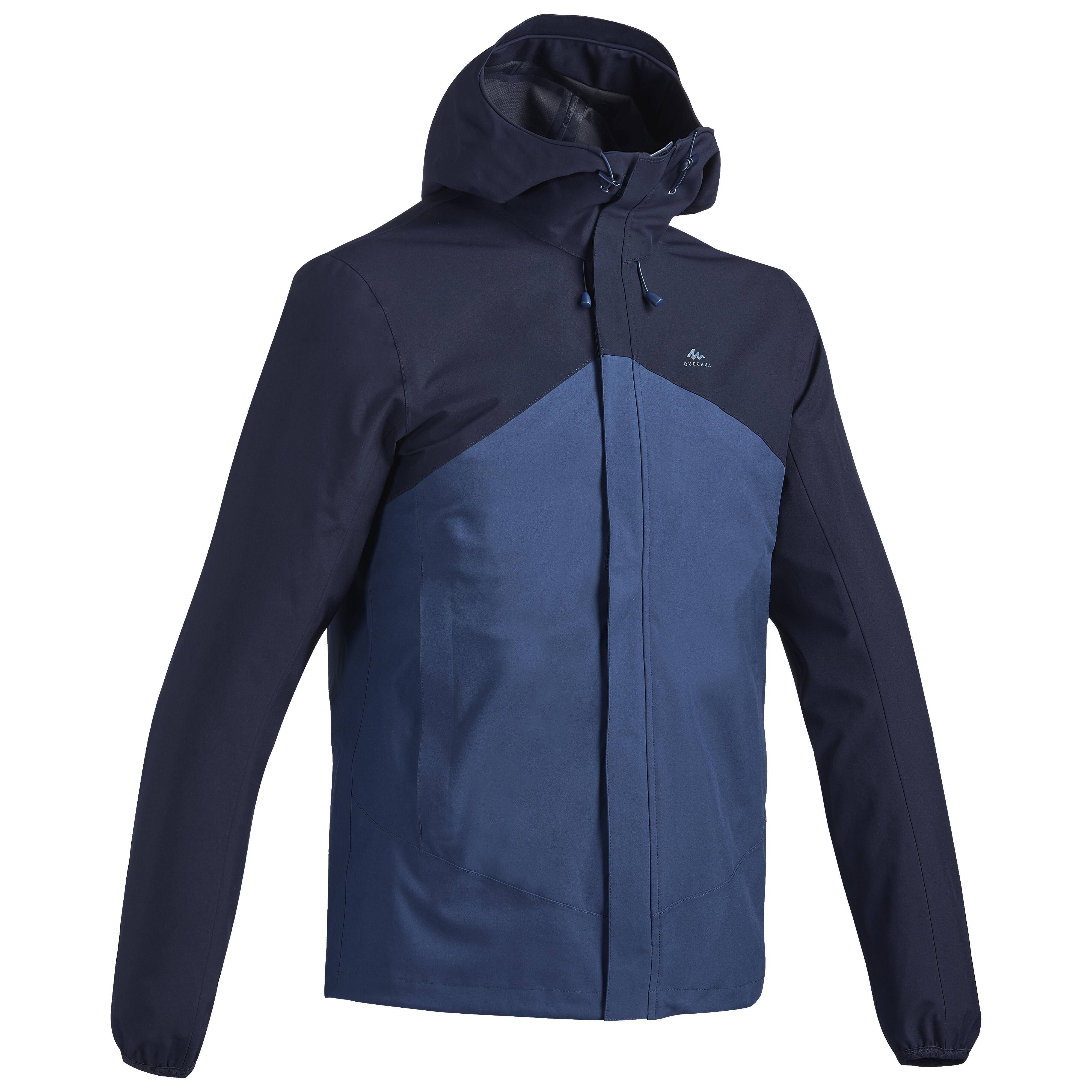 Men’s Hiking Waterproof Jacket - MH 150 Blue - QUECHUA
