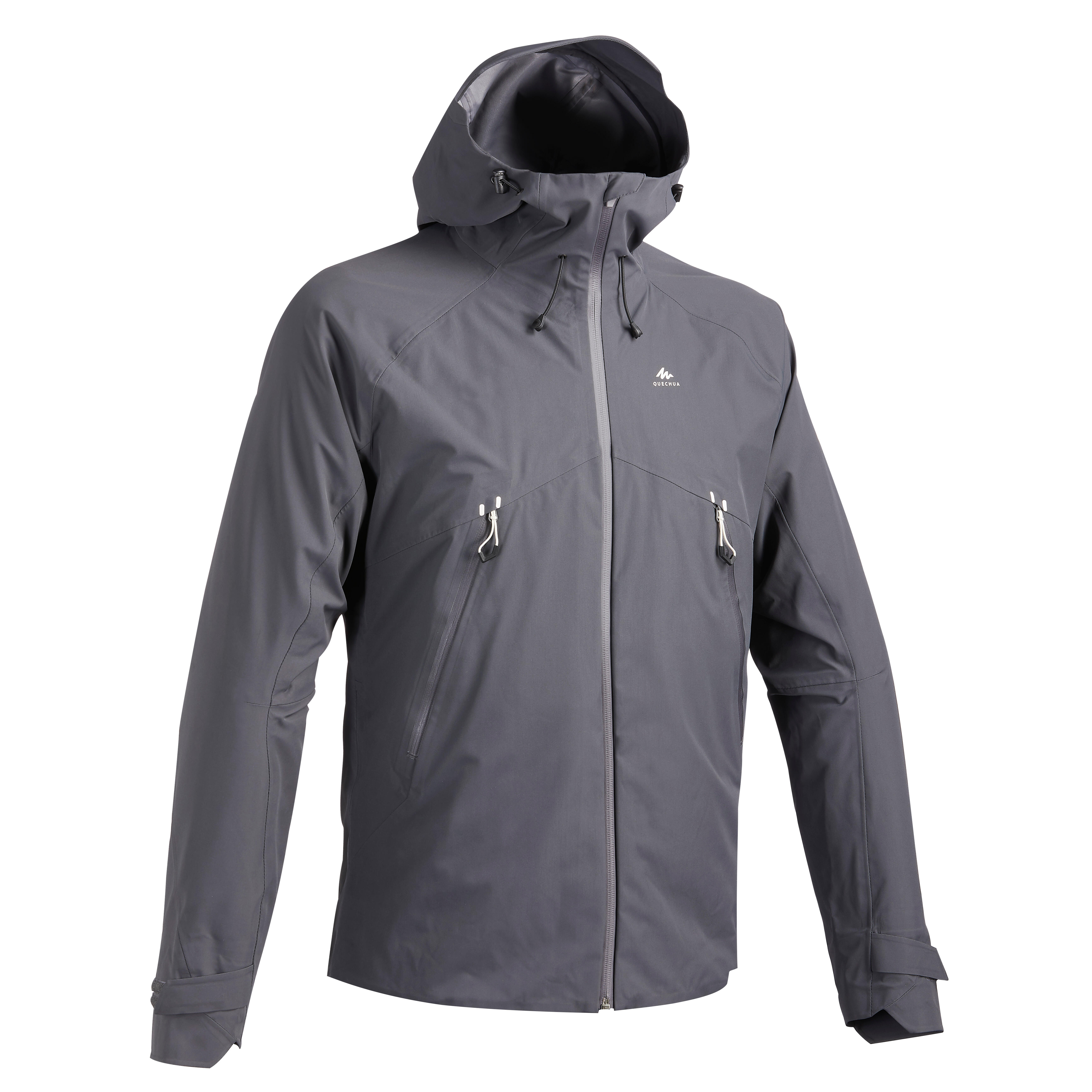 Jachetă impermeabilă Drumeție la munte MH500 gri Bărbaţi decathlon.ro