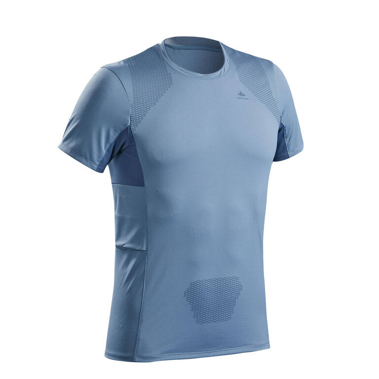 Men hiking half sleeve synthetic t-shirt mh900 blue