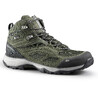 Men Mid Ankle Waterproof Hiking Shoes with Non-Slip Outsole Khaki - MH100