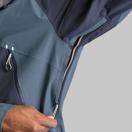 Куртка чоловіча MH500 для гірського туризму водонепроникна синя