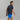 Men's Fast Hiking Short-sleeved T-Shirt FH500 - Blue Black