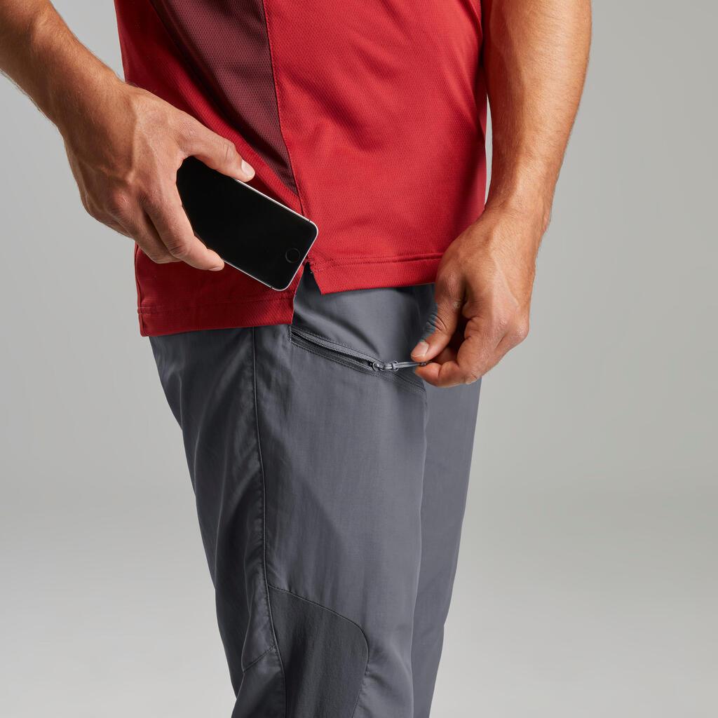Pantalone za planinarenje MH100 muške - sive