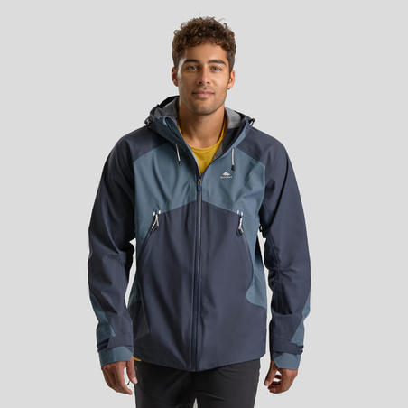Куртка чоловіча MH500 для гірського туризму водонепроникна синя