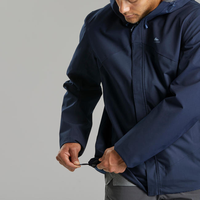 Men's waterproof mountain hiking jacket MH150