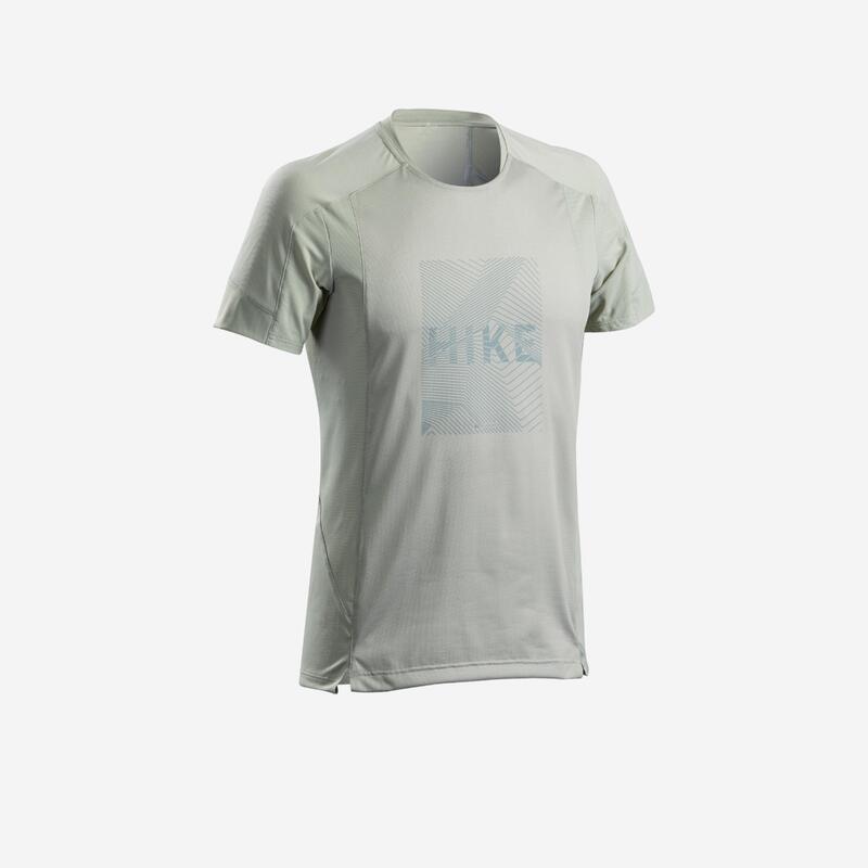 T-shirt de randonnée manches courtes en synthétique - Homme - MH500