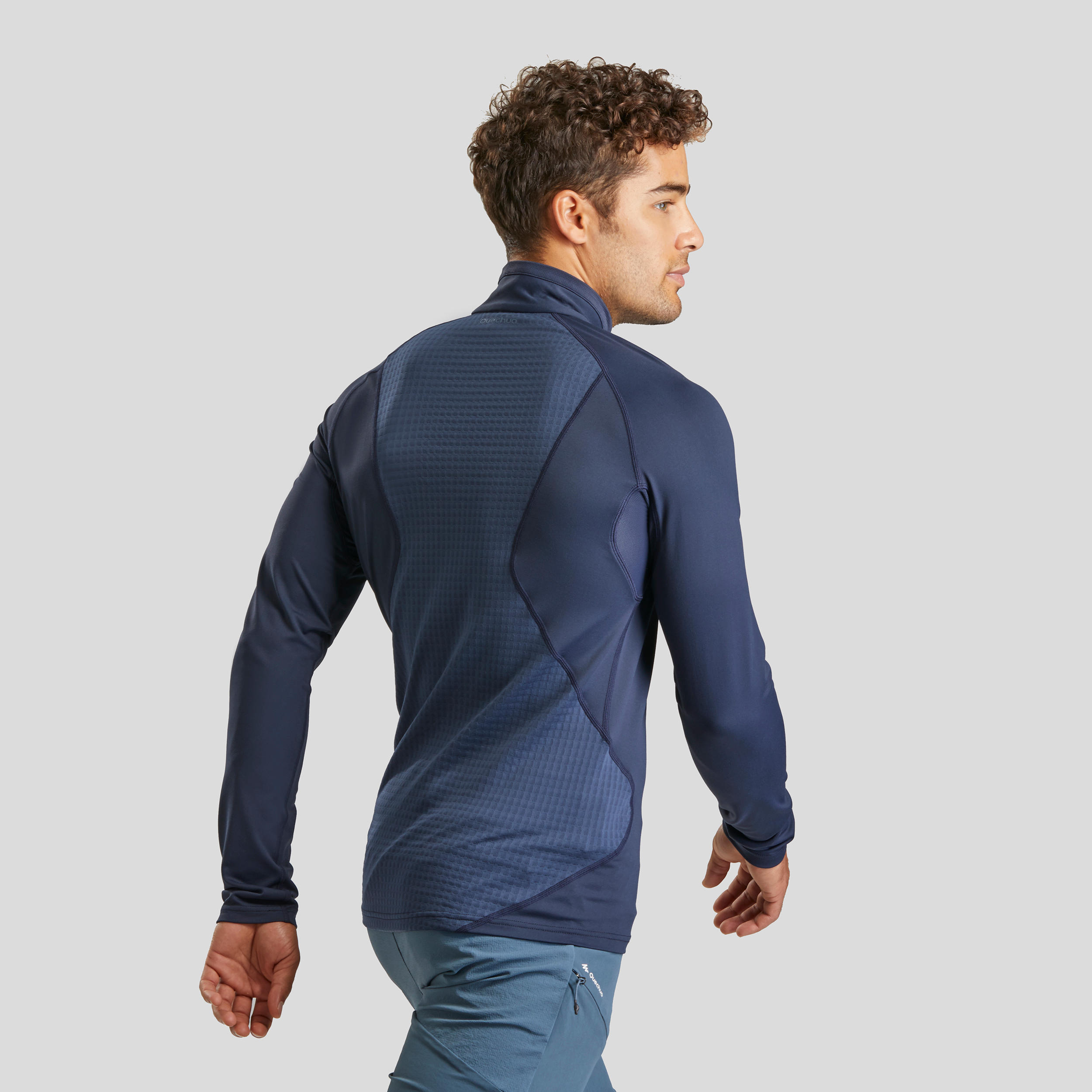 

Men’s long-sleeved mountain walking t-shirt MH900 -  By QUECHUA | Decathlon