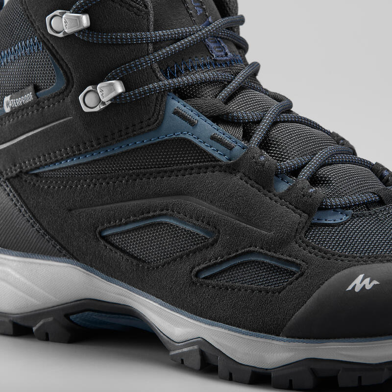 men's hiking shoes waterproof mh100 black